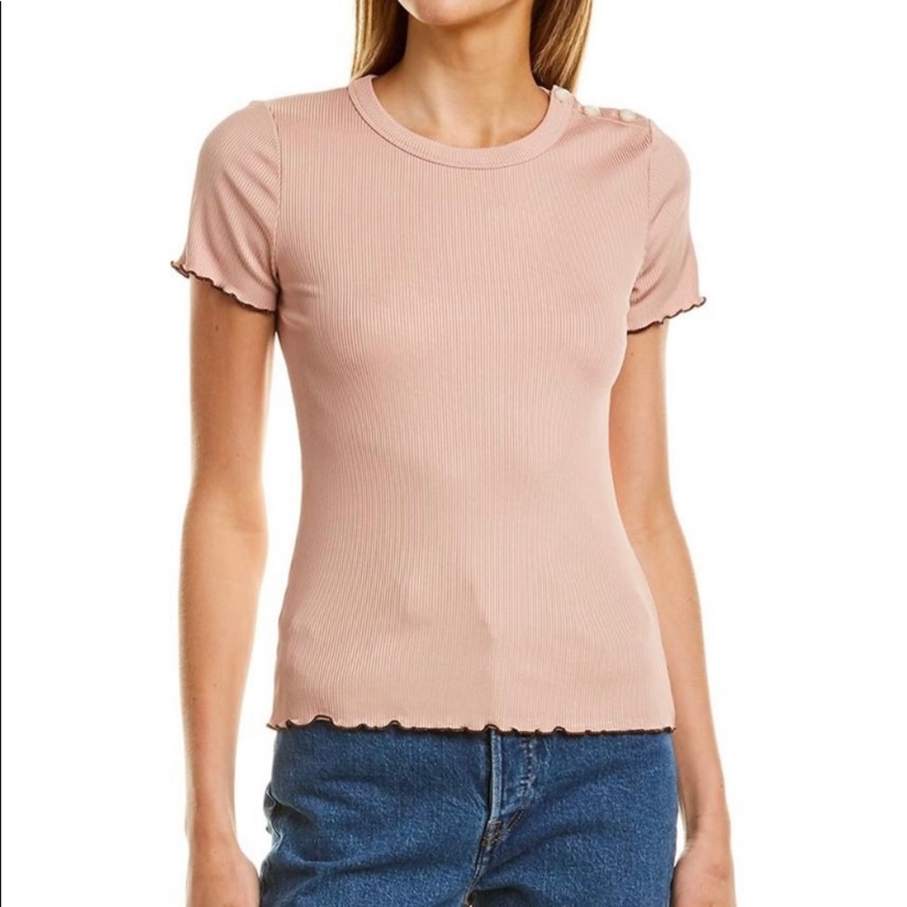 Rag & Bone Shoulder Ribbed Tee